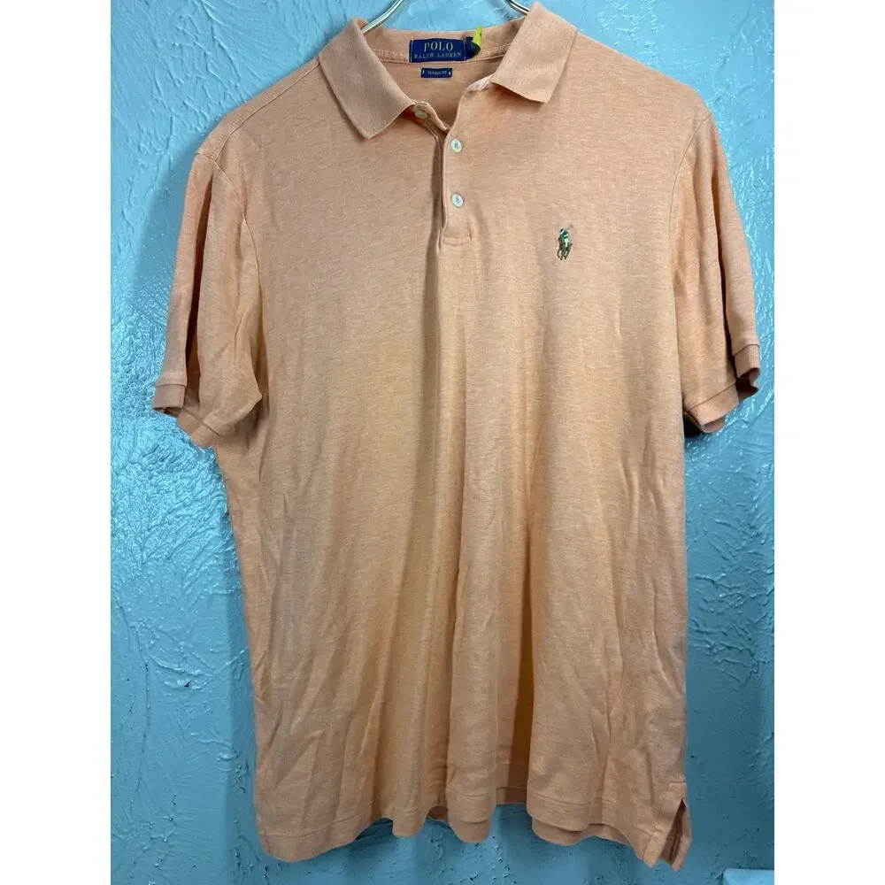 Ralph Lauren Polo Jeans Co. Mens Short Sleeve Classic Fit Polo Shirt Size Medium